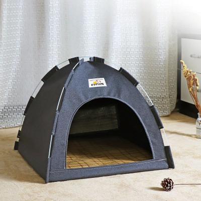 Inspired Living CozyFold Portable Cat House & Cooling Pet Tent Bed gray s 36x36x28cm