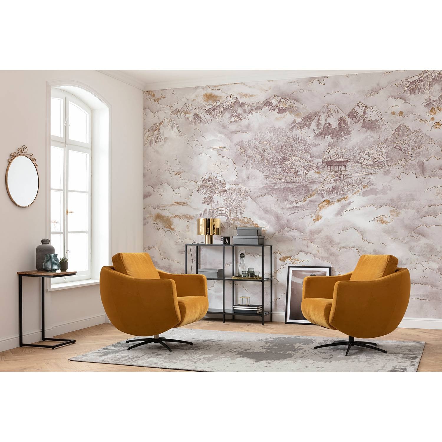 home24 Kingdom Vlies-fotobehang, Multicolour, Breedte: 400 cm, Hoogte: 280 cm
