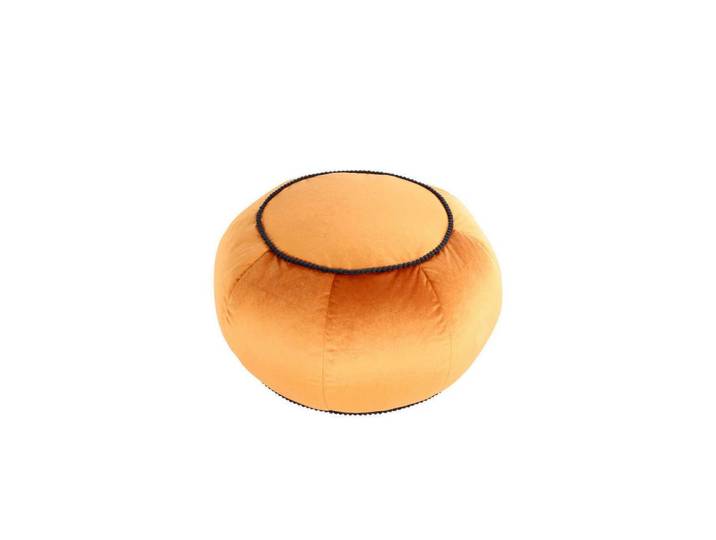 Pouf Taj Mahal DxH: 65x35 cm Samt Bronze mit Reißverschluss