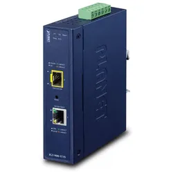 PLANET Industrial 1-Port Netzwerk Medienkonverter Eingebaut Blau