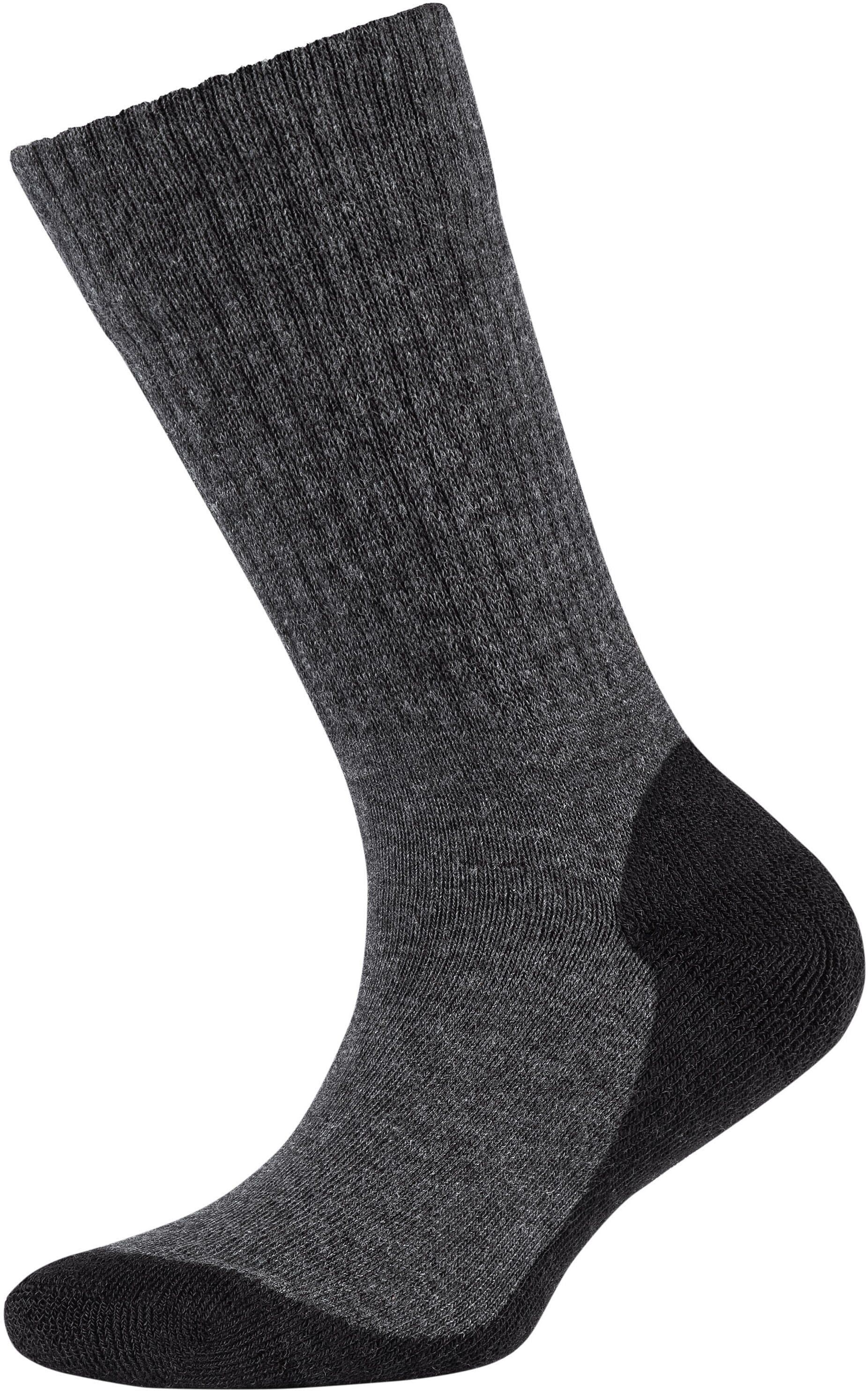 Funktionssocken CAMANO "function", Jungen, Gr. 27-30, grau (anthrazit, meliert), Materialmix, metallisierte Fasern, normal, Socken Sportsocken, mit verstärkten Belastungszonen an Ferse und Spitze