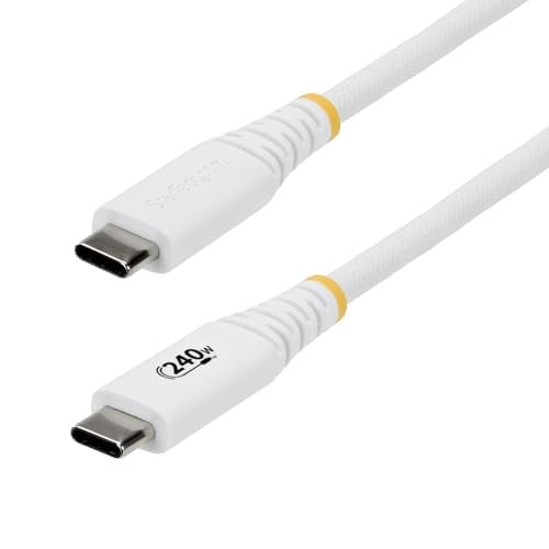 StarTech USB-C naar USB-C oplaadkabel, 240W, 1 meter, Wit