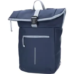 TheTrueC Stylischer Cityrucksack mit großem Stauraum Bennie navy/grau