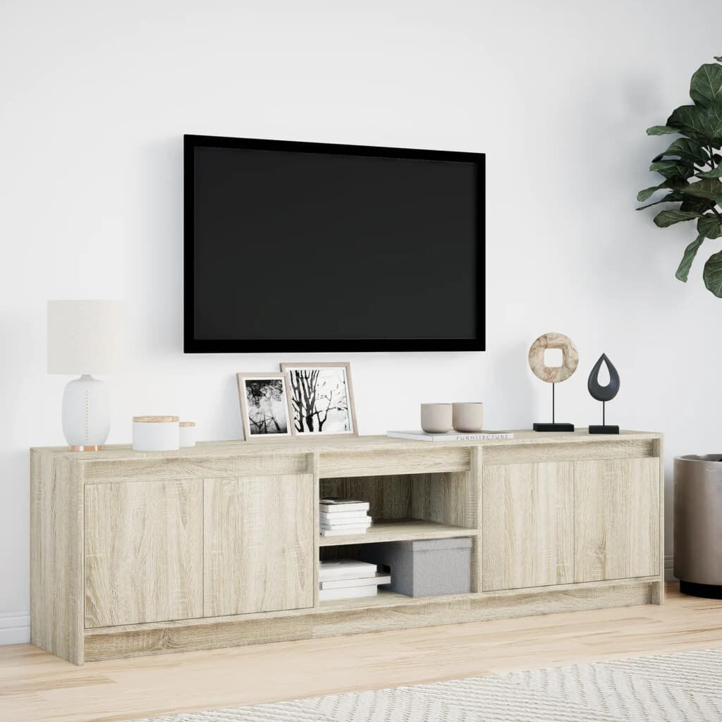 vidaXL No_Yes_Yes_Yes_N/A TV Stand for TVs up to 78" Sonoma Oak 78"