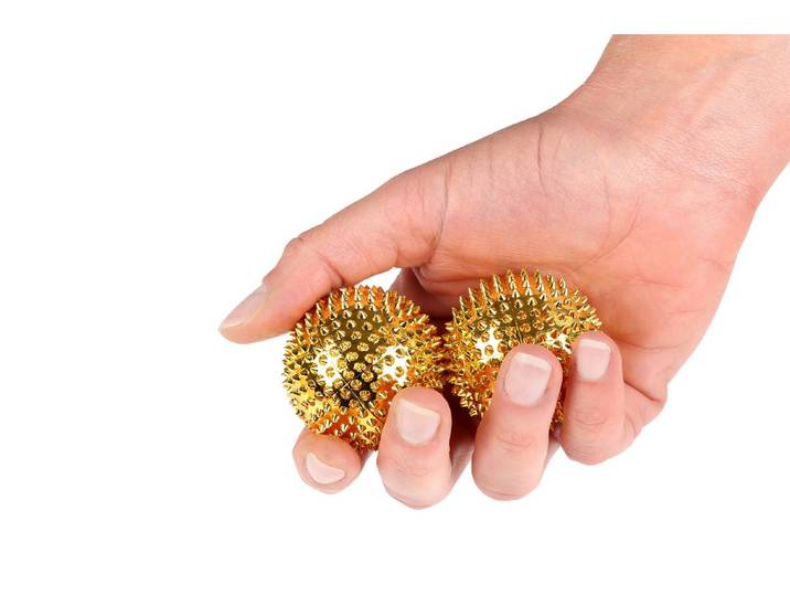 Massagekugeln, 2er-Set, Gold