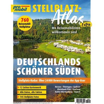 promobil Stellplatz-Atlas 01/2026 Deutschlands schöner Süden, Taschenbuch von , Motorbuch Verlag, 978-3-613-32276-9