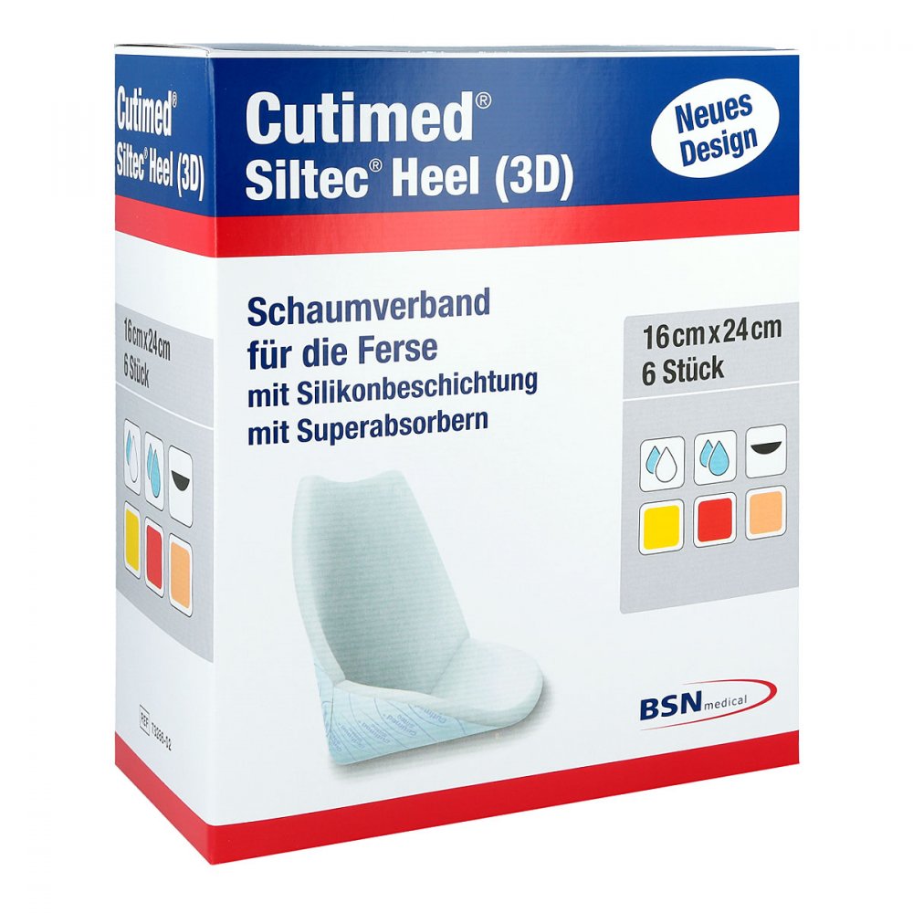 BSN medical GmbH Cutimed Siltec Heel 3d 16x24 cm Kompressen 07342353