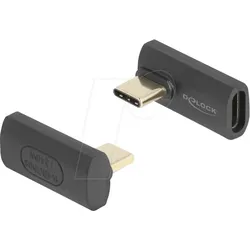 DELOCK 60244 - Adapter USB 4.0 C Stecker - 90° > Buchse, 8K 60 Hz