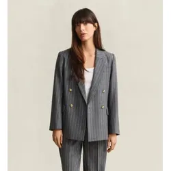 Gant für Damen. 4770363 Club-Sakko mit Nadelstreifen (34), Lässig, Grau, Wolle, Klassisch