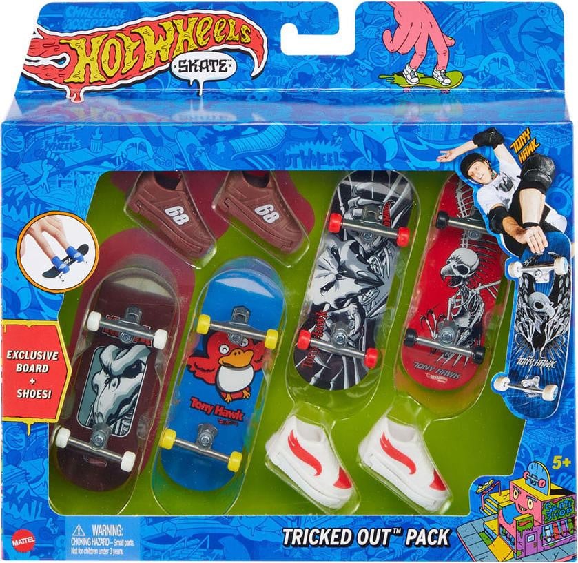 Hot Wheels HVM14 Vinger-skateboard meerkleurig