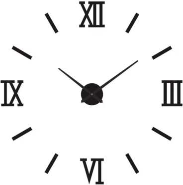 Inspire Picks Modern 3D DIY Wall Clock Large Acrylic Mirror Sticker Quartz Decors 030b