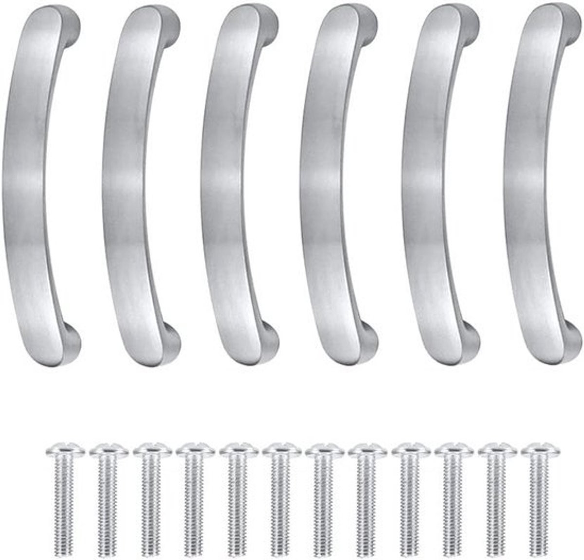 Moderne Aluminium Meubelgrepen 96 mm - 6 Stuks, Keuken- en Kastgrepen