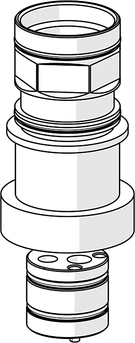 Hansa Verlängerungssatz 59913189 zu Wannenrandsystem, 30 mm, HM 3.5
