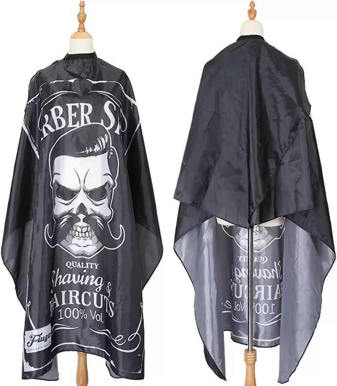 INF Cape de Barbier Professionnelle - Noir Uni, Tissu Haute Densité