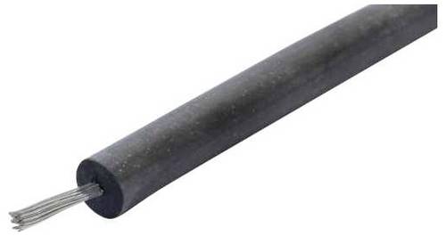 Rautronic 9001306 Hochspannungskabel 1.5mm² Schwarz Meterware