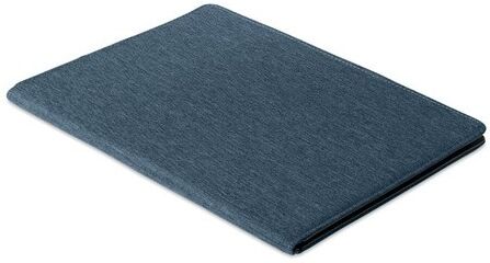 Conférencier personnalisable A4 en RPET 300D CASOVE papier bleu