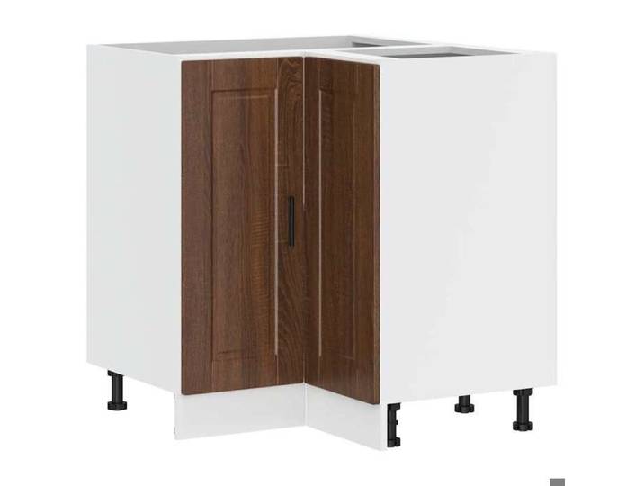 (VENT-FLASH)ELEMENTS SEPARES BAS - VIDAXL - Armoire d'angle de cuisine - Porto chêne marron bois d'ingénierie @1213@