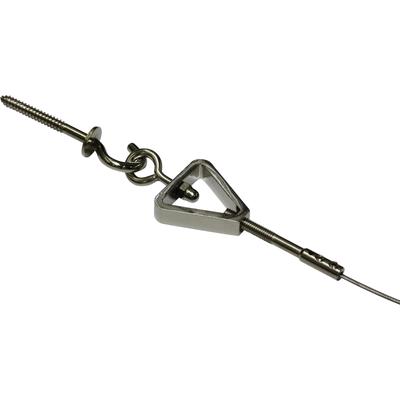 Seilspanngarnitur GARDINIA "Sidney" Gr. 1, grau (chromfarben), L:500cm, Metall, Gardinenbefestigungen, Nur auf festem Untergrund montieren