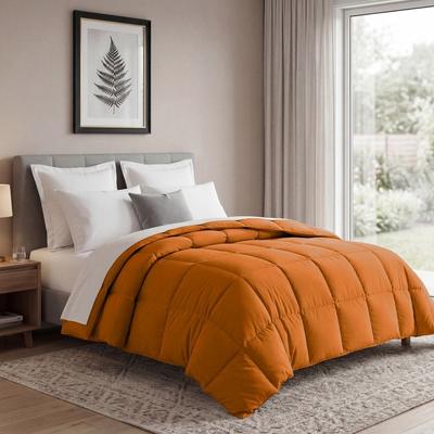 Superior All-Season Down Alternative Comforter – Soft Hypoallergenic Microfiber, Reversible Box-Quilt Design