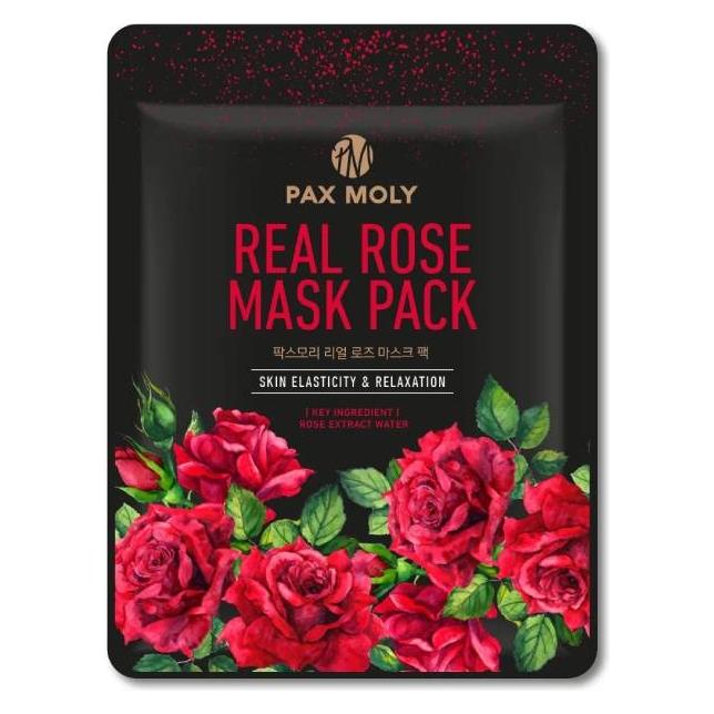 Milk_Shake Milk Shake PaxMoly, Real Rose, Hydrating & Soothing, Sheet Mask, Face, Day & Night, 25 ml For Women (74706682)