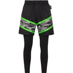 PLEIN SPORT Sportleggings CAMOUFLAGE, Größe 4XL in Schwarz 02