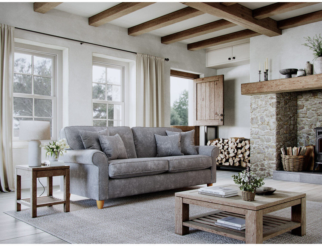Lark Manor Clarkfield Sofa Grey 4