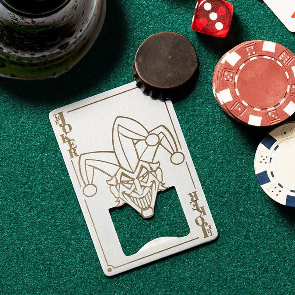 Paladone DC Comics flesopener Joker speelkaart, 8 cm