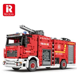 Reobrix 22008 Feuerwehrfahrzeug RC Klemmbaustein 2888 Teile ab 14