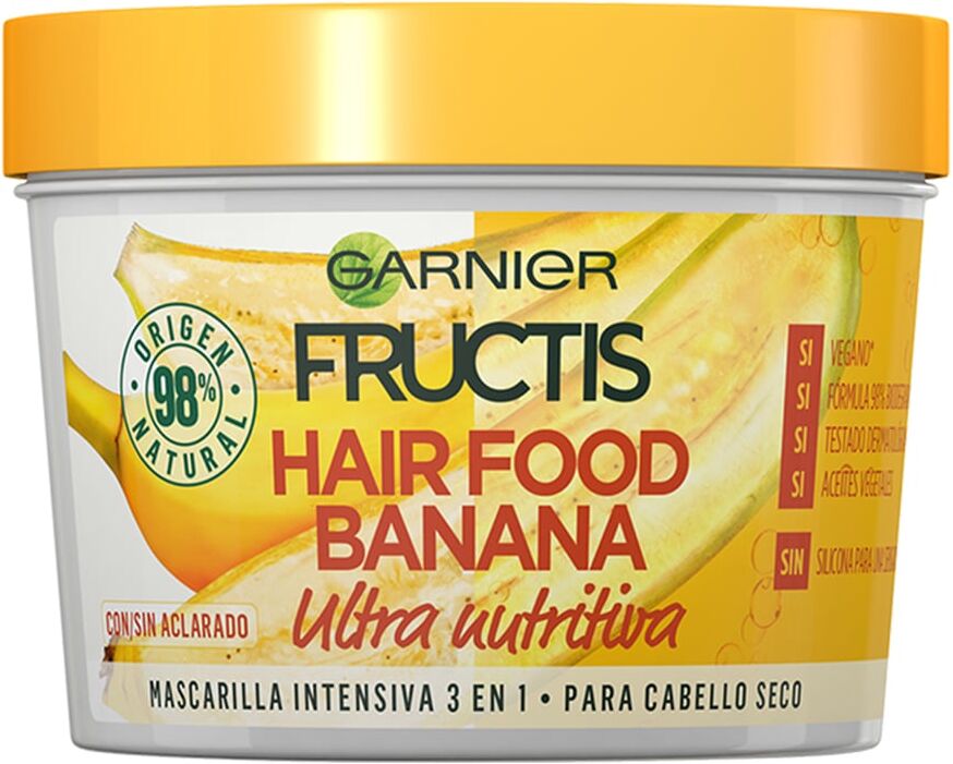 Garnier Fructis Hair Food Banana Máscara Nutritiva 390 ml