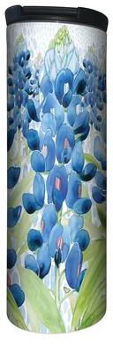 Highland Home Bluebonnet Fields 17 Ounce Double Wall Insulated Stainless Steel Tumbler Manufactured in the USA