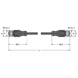 Turck Leitung für RFID-Anwendung RKCV RKCV #UX02388