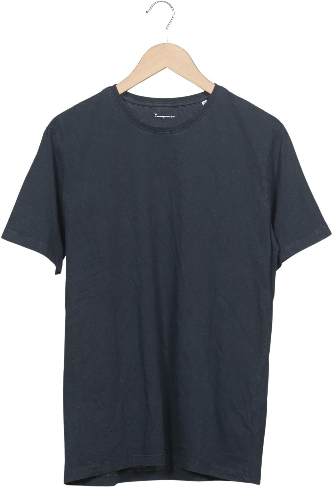 Knowledge Cotton Apparel Herren T-Shirt, Marineblau, Gr. M, Baumwolle - Second Hand