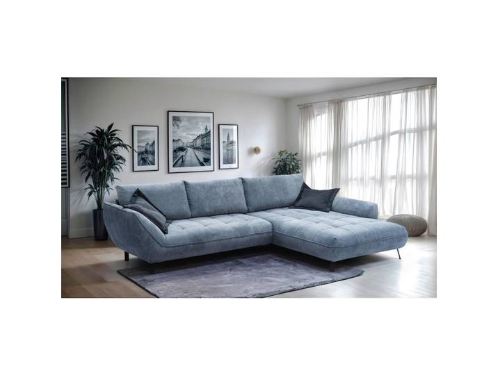 Ecksofa Biarritz Blau, Schenkel: 324x205 cm