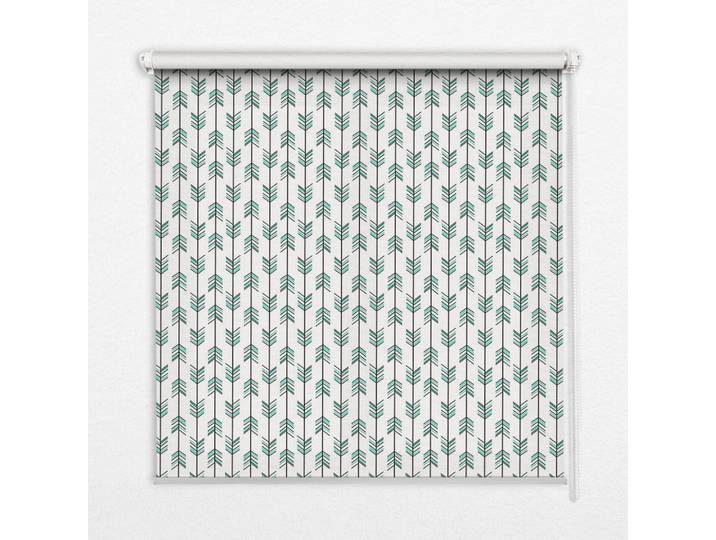 Tulup Innenrollo - Fensterrollo - Rollo - 60x40 cm - Kleine bunte Tannen, Grün, Kunststoff, Rechteckig, 60x140x0.5 cm, Heimtextilien, Vorhänge, Rollos