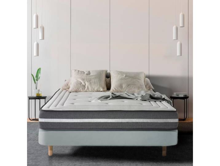 Matelas haute gamme ergonomique à mémoire de forme epaisseur 25 cm - Excellent indépendance de couchage. DELUXE 4D 150x200 cm
