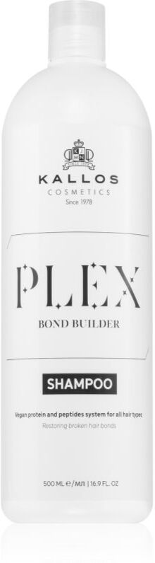 Kallos Plex Shampoo Regenierendes Shampoo für beschädigtes, chemisch behandeltes Haar 500 ml
