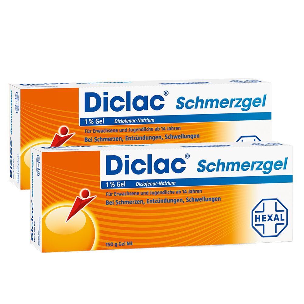Diclac Schmerzgel 1% Doppelpack 2x150 g Gel
