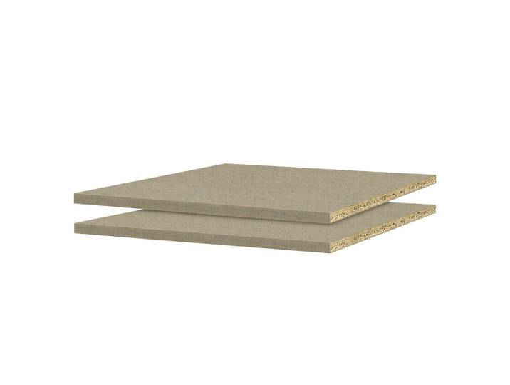 Fachboden 45 cm 43 x 1 x 45cm Beige 2er Set Spanplatte, beschichtet