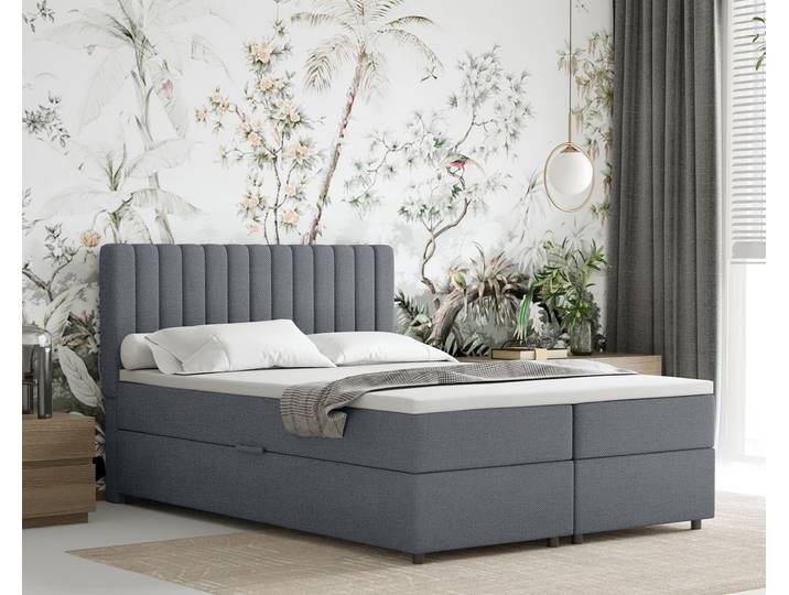 Boxspringbett 140x200 EVEREST, mit Topper, mit Bettkästen, Doppelbett, , Panda Möbel