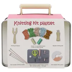 Lobbes Strickset-Spielset, Handarbeitsset, Mehrfarbig