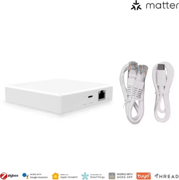 Inspire Picks MOES Matter Gateway Tuya Zigbee Smart Home Hub With Universal Voice Control matter Wired Gateway