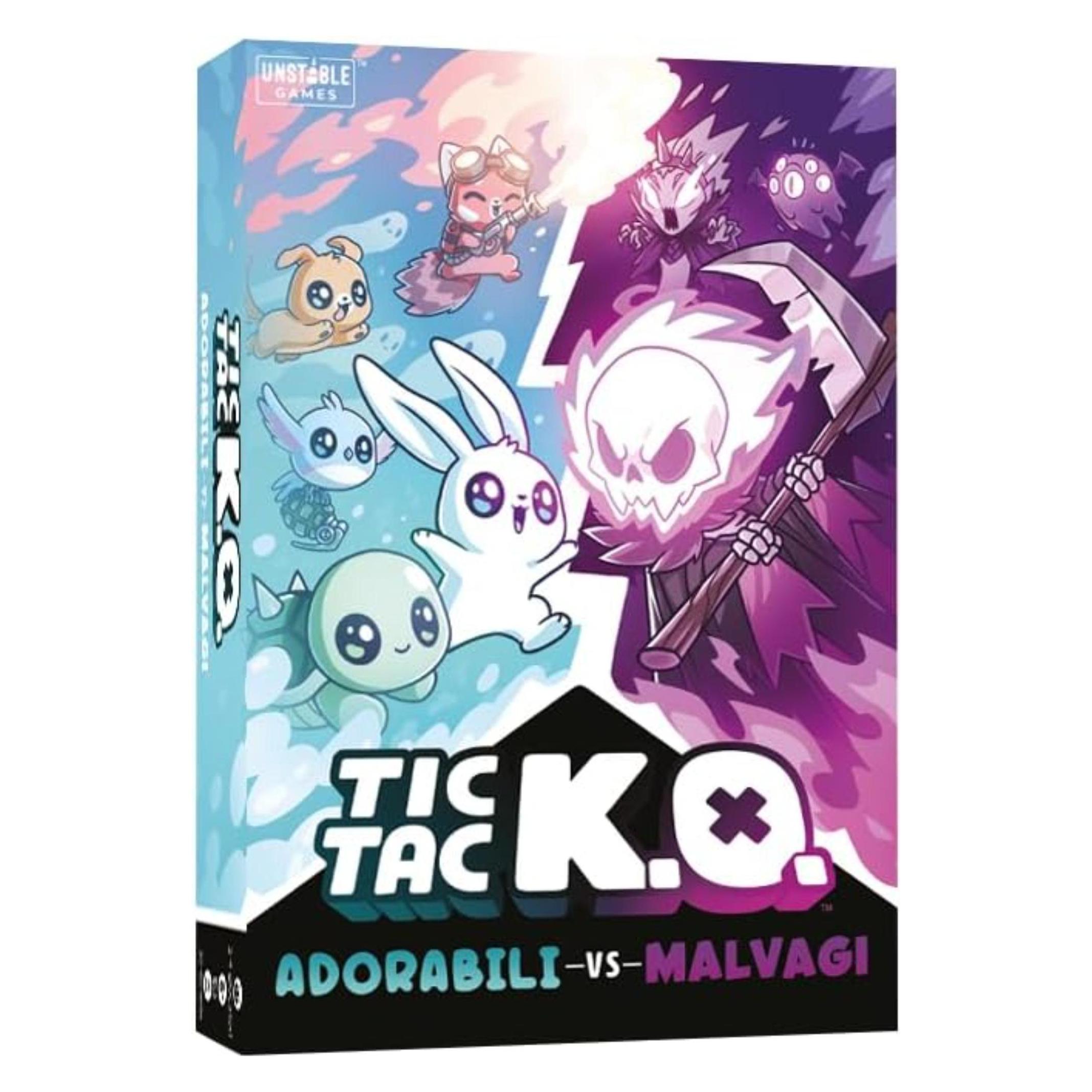Asmodée Tic Tac K.O. - Adorable Vs. Malvagi (Italienisch, 2 - 4 Spieler) (8595)