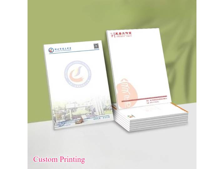 Papier à lettres personnalisé avec LOGO d'entreprise personnalisé, impression de papier à lettres pour l'école de commerce