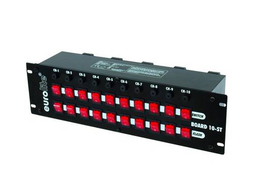 Eurolite Board 10-ST 10x Schutzkontakt 19 Zoll Stromverteiler 3 HE