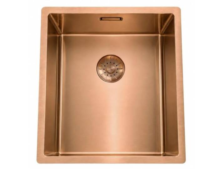 Küchenspüle 34x40 cm PVD Rosé Kupfer unterbau, vlakinbouw, opbouw Pure.Sink
