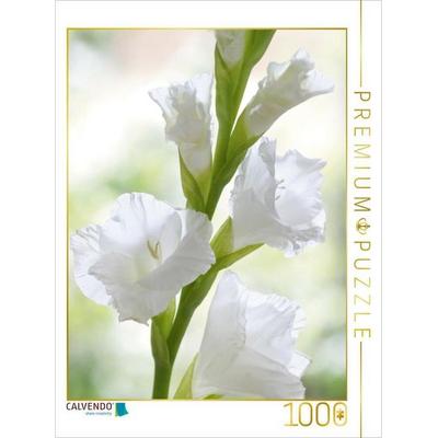 CALVENDO Puzzle Weiße Gladiole 1000 Teile Puzzle hoch | 1000 Teile Lege-Größe 64 × 48 cm Foto-Puzzle für glückliche Stunden, von , Calvendo Puzzle