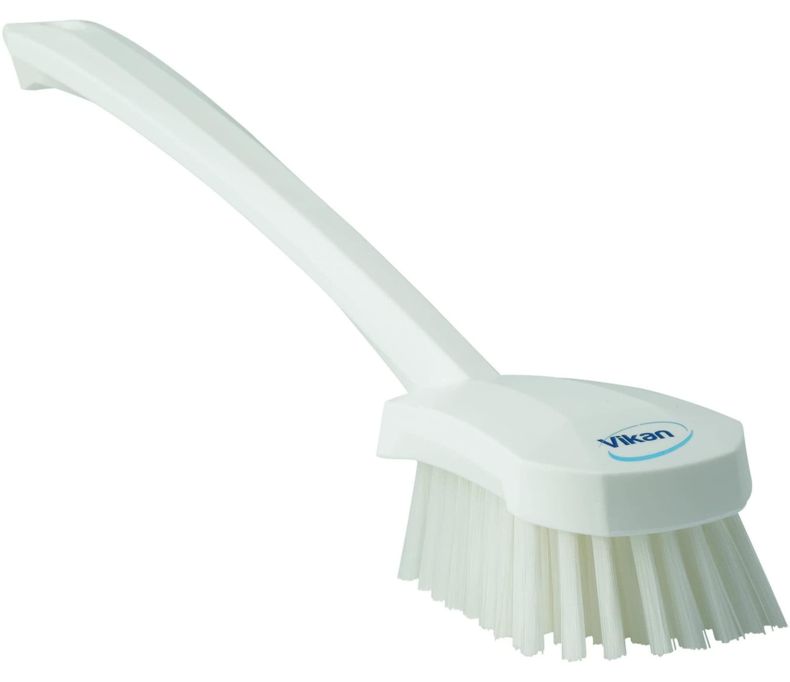 Vikan wasborstel met lange steel, hard, wit, HACCP-conform