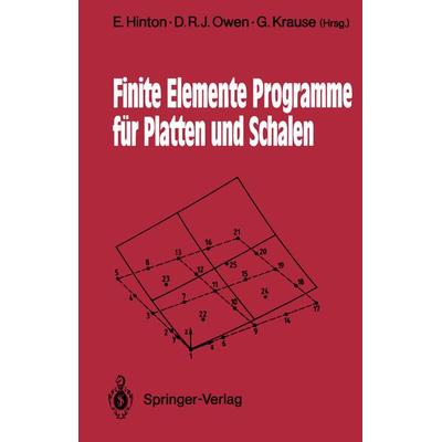 Finite Elemente Programme für Platten und Schalen, Taschenbuch von , Springer Berlin, 978-3-540-51546-3