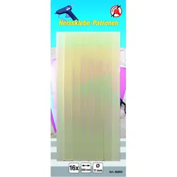 BGS DIY 80852 Packung Heißklebepatronen Ø 11mm x 200mm 16 teilig