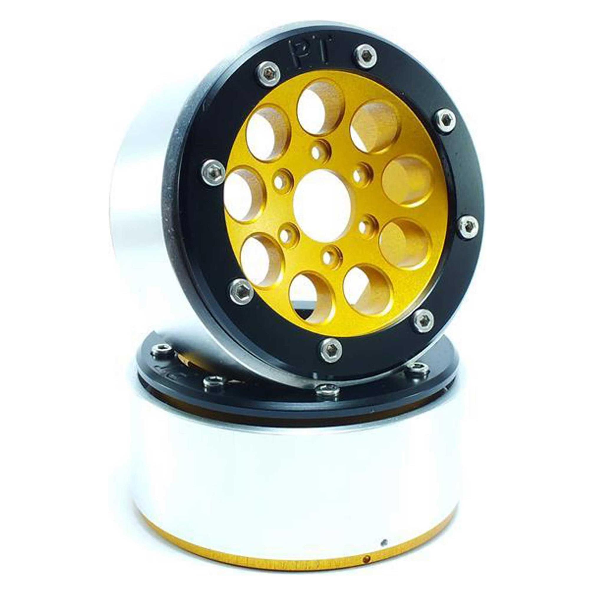 Metsafil beadlock wheels gun gold/schwarz 1.9 (2 st.) ohne radnabe (MT5020GOB)